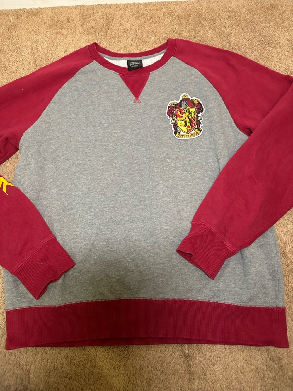 The Wizarding World Of Harry Potter Sweatshirt Mens 2XL Gray Pullover Gryffindor
